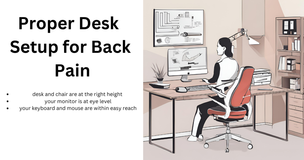 desk setup for back pain